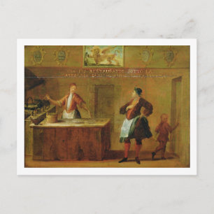 Zeichen der Venezianischen Konditorei (Panel) Postkarte