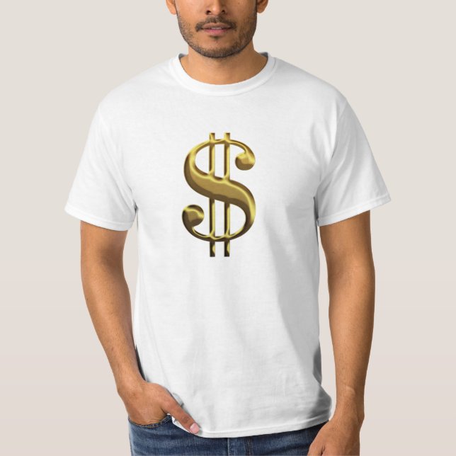 Zeichen des Dollar-Atlasses zuckte T - Shirt (Vorderseite)