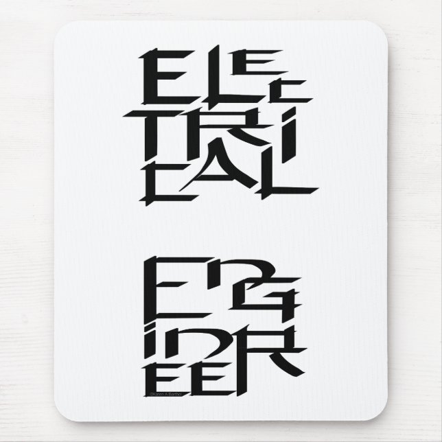 Zeichen des Elektroingenieurs Mousepad (Vorne)