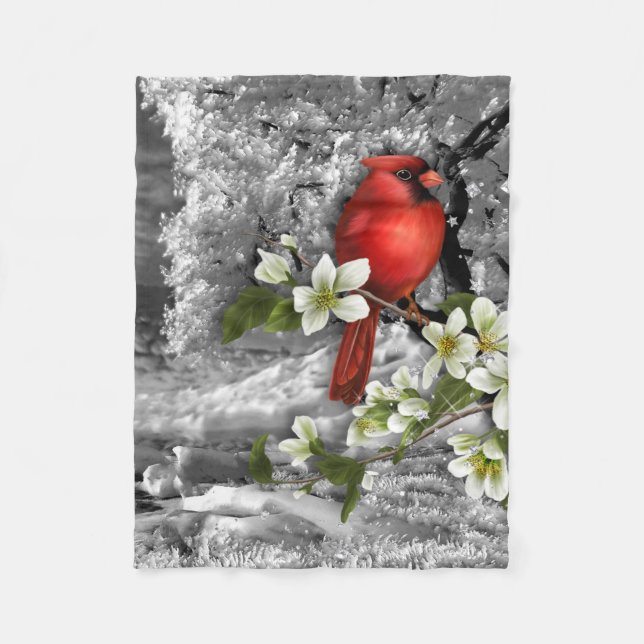 Zeichen des Frühlinges Fleecedecke (Vorderseite)