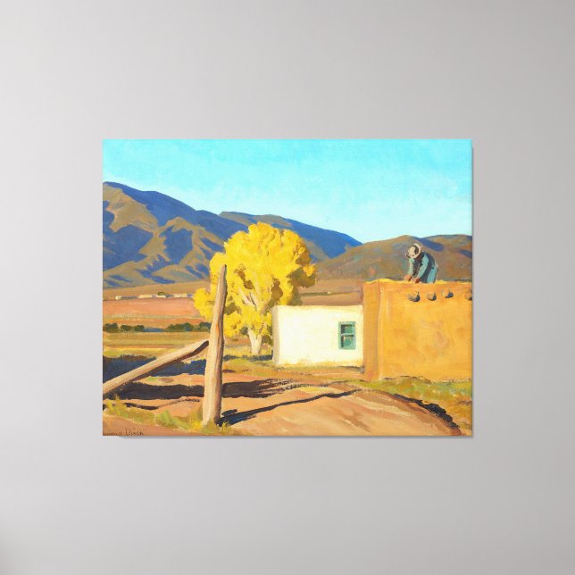 Zeichen des Herbstes 1931 von Maynard Dixon Leinwanddruck (Vorderseite)