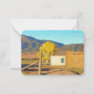 Zeichen des Herbstes 1931 von Maynard Dixon Mitteilungskarte