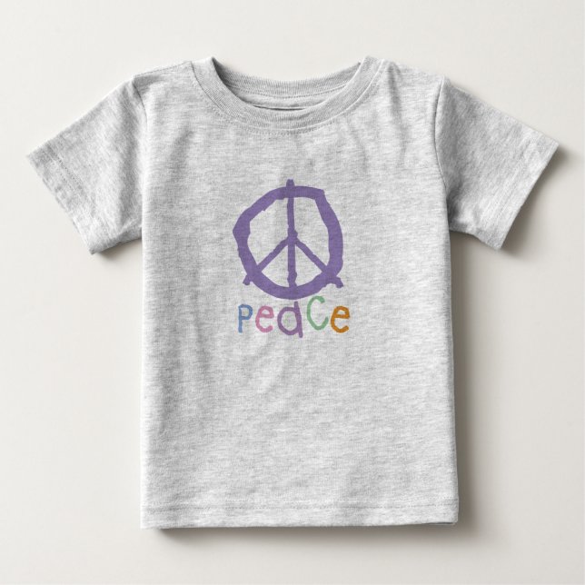Zeichen des Kindes Friedens Baby T-shirt (Vorderseite)