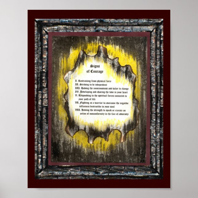 Zeichen des Mutes Poster (Vorne)