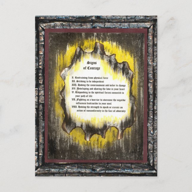 Zeichen des Mutes Postkarte (Vorderseite)