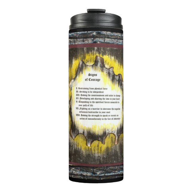 Zeichen des Mutes Thermosbecher (Vorderseite)