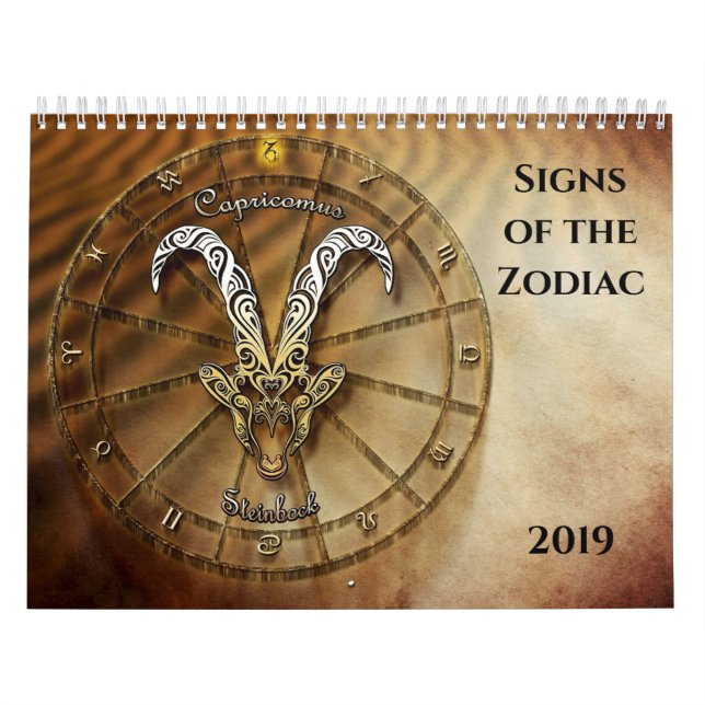 Zeichen des Tierkreises Kalender (Titelbild)