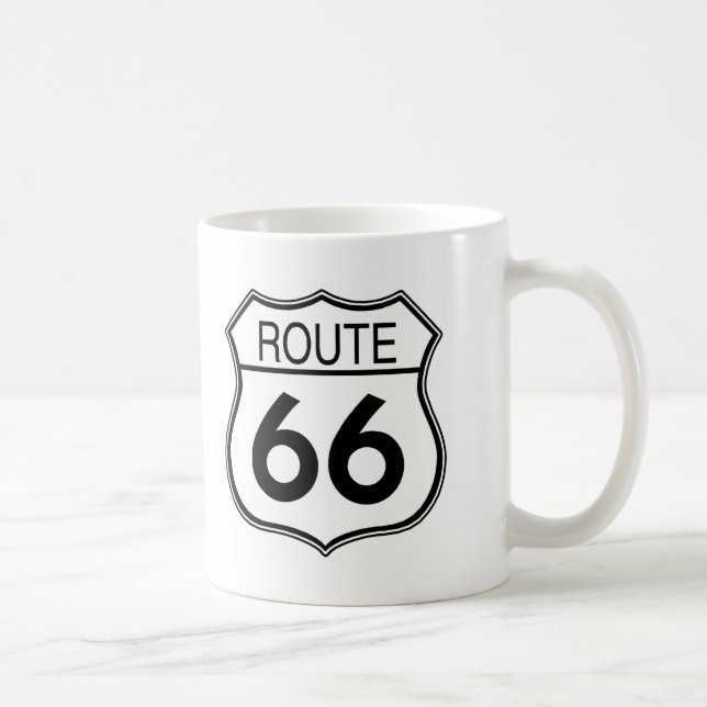 Zeichen des Weg-66 Kaffeetasse (Rechts)