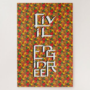 Zeichen des zivilen Ingenieurs Puzzle