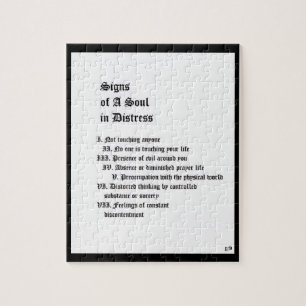 Zeichen eines Souls in Not Puzzle