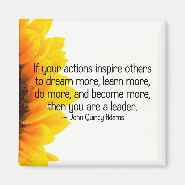 Zeichen eines wahren Führers Magnet (Vorne)