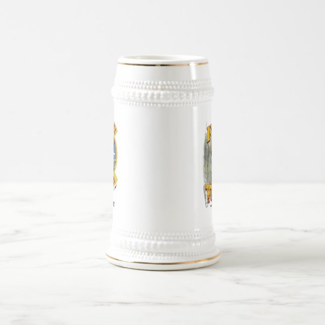 Zeichen F-105G WW kundenspezifisches BierStein Bierglas (Mittel)