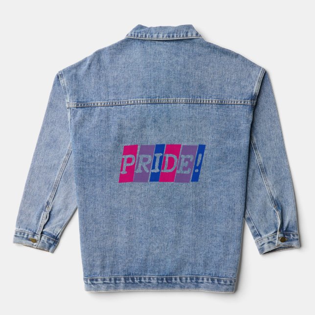 Zeichen für Bisexualität Jeansjacke (Rückseite)