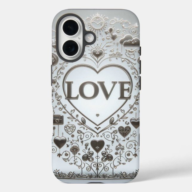 Zeichen für Crystal Clear Liebe Case-Mate iPhone Hülle (Rückseite)