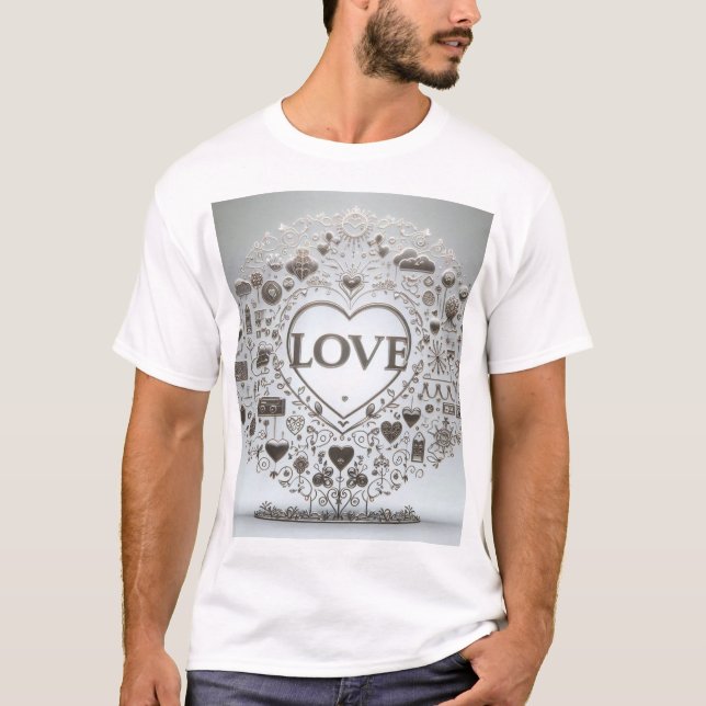 Zeichen für Crystal Clear Liebe T-Shirt (Vorderseite)