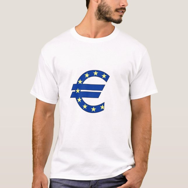 Zeichen für das Euro-Währungszeichen T-Shirt (Vorderseite)