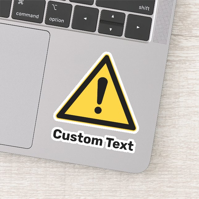 Zeichen für das generische Warndreieck Aufkleber (Detail)