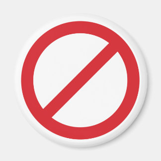 Zeichen für das Verbot/Symbol Magnet