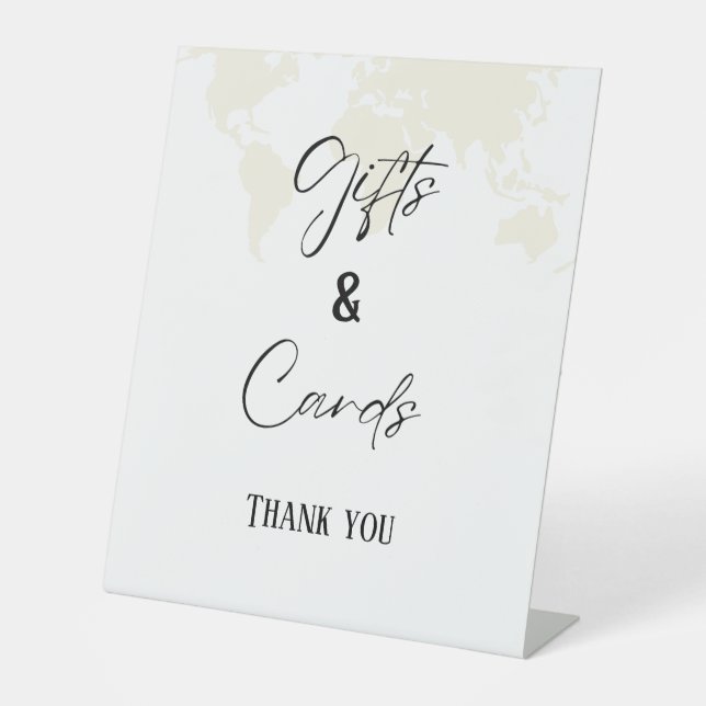 Zeichen für das Ziel und die Karten Brautparty Sockelschild (Vorderseite)