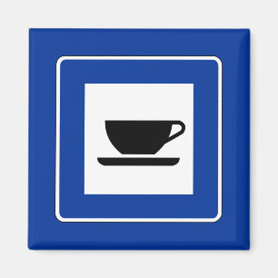 Zeichen für den Kaffeeverkehr Magnet