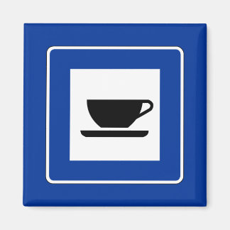 Zeichen für den Kaffeeverkehr Magnet