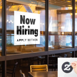 Zeichen für die Restaurantfenster Fensteraufkleber