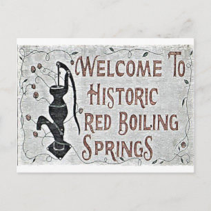 Zeichen für die roten Spundringe Postkarte