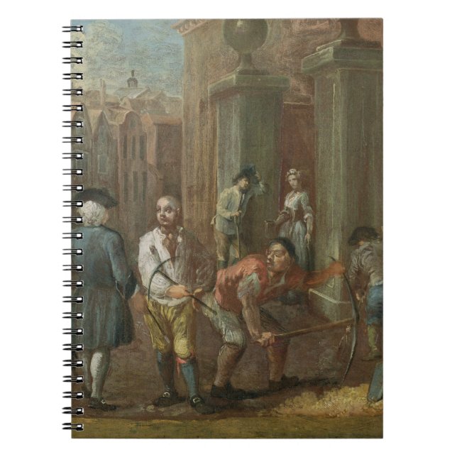 Zeichen für einen Pflasterer, c.1725 (Öl auf Notizblock (Vorderseite)
