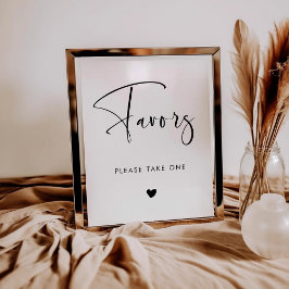 Zeichen für Elegante und moderne Gastgeschenke Hoc Poster