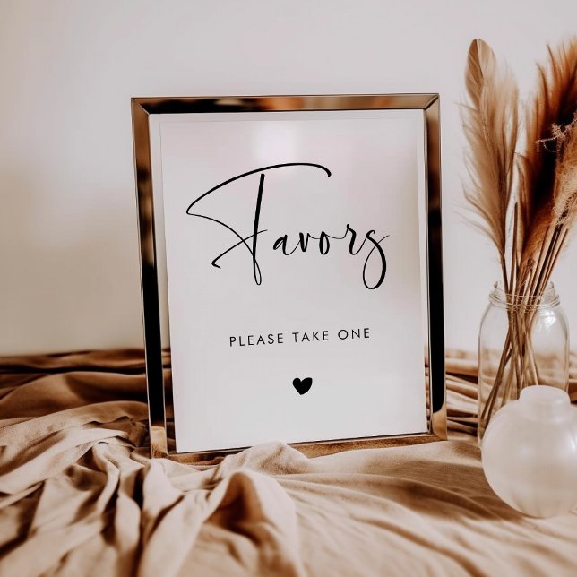 Zeichen für Elegante und moderne Gastgeschenke Hoc Poster (Von Creator hochgeladen)