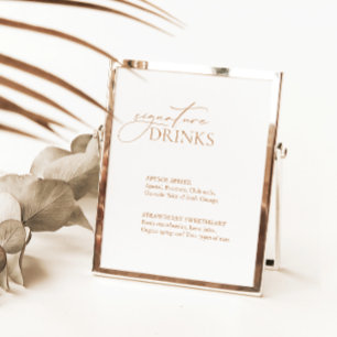 Zeichen für kalligraphische Signatur von Drinks mi