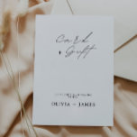 Zeichen für Minimalistische Hochzeitskarten und Ge Einladung<br><div class="desc">Unser moderner Cards & Gifts Sign fügt Ihrem Hochzeitsempfangsgeschenktisch die perfekte Touch hinzu. Die Vorlage ist vollständig editierbar und ermöglicht es Ihnen, den Text und die Farben leicht anzupassen, um Ihre Präferenzen Anzug und fügen Sie diese besonderen Touchs zu Ihrer Hochzeit. Dieses Schild hilft nicht nur, Ihren Empfang Tischdecken zu...</div>