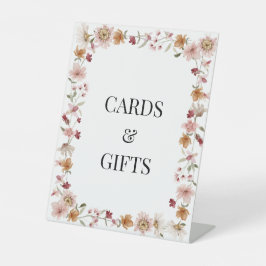 Zeichen für rustikale Karten und Geschenke Sockelschild