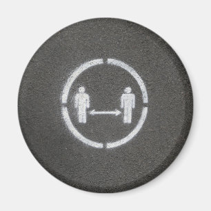 Zeichen für soziale Distanzierung Magnet