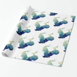 Zeichen für Wasserfarben Geschenkpapier