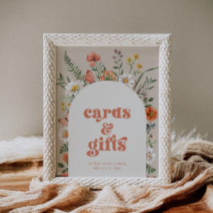 Zeichen für Wildblume Poster