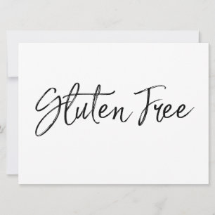 Zeichen "glutenfrei"   Stilvolle Handschrift
