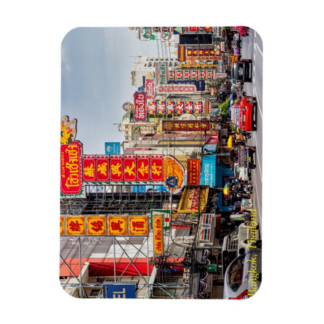 Zeichen in China, Bangkok, Thailand Magnet (Vertikal)