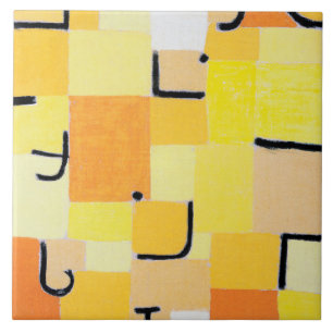 Zeichen in Gelb, Paul Klee Fliese