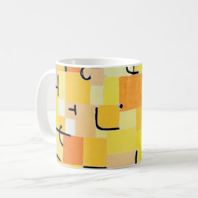 Zeichen in Gelb, Paul Klee Kaffeetasse (Vorderseite Links)