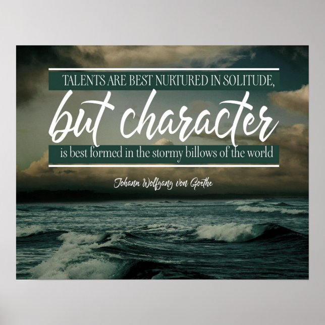 Zeichen ist am besten geformt poster (Vorne)