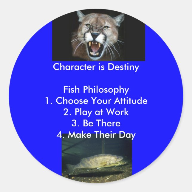 Zeichen ist Ziel... Runder Aufkleber (Vorderseite)