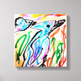 Zeichen Leinwanddruck