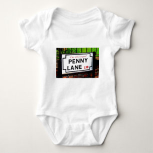 Zeichen Pennyweg Liverpools England Baby Strampler