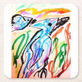 Zeichen Rechteckiger Pappuntersetzer