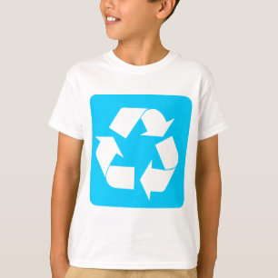 Zeichen recyceln - Himmel-Blau T-Shirt