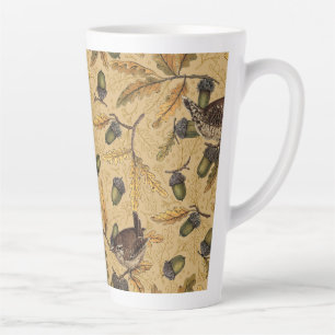 Zeichen und Eicheln auf Honig Milchtasse