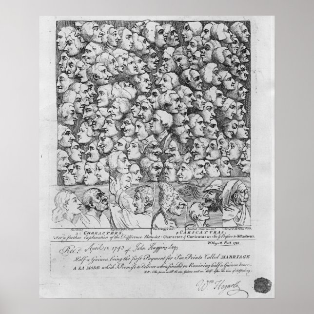 Zeichen und Karikaturen Poster (Vorne)