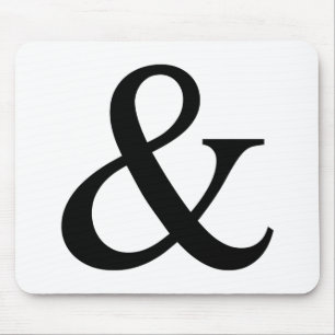 Zeichen und Zeichen von Ampersand Mousepad
