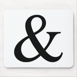 Zeichen und Zeichen von Ampersand Mousepad